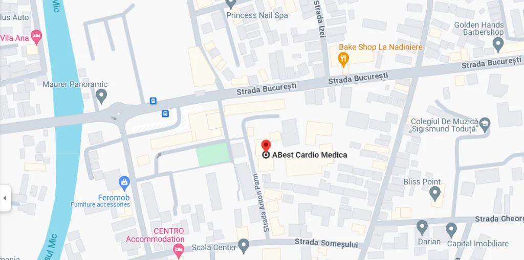 Locația ABest Cardio — Strada Anton Pann 12, Cluj-Napoca